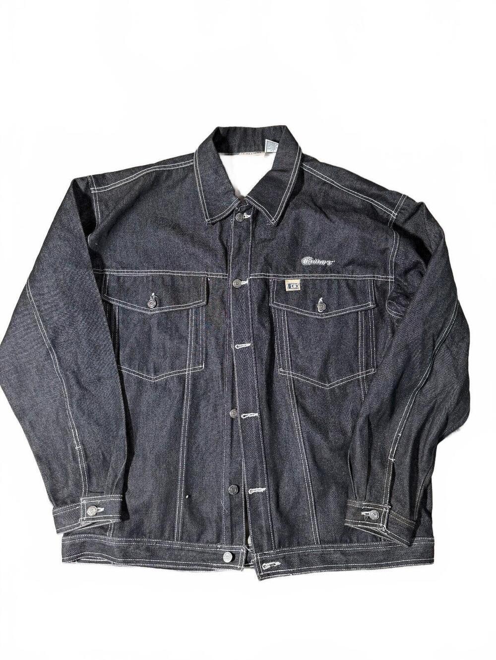 Culture Denim Y2K Vintage Dark Denim Oversized Jacket Size L
